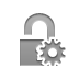 lock,open,gear icon