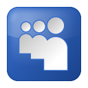 blue, myspace, social icon
