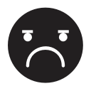 emoji, emotion, face, frowning, smiley svg vector icon