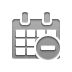 calendar,month,delete icon