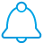 basic, bell, blue icon