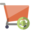 shopping,cart,refresh icon