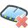delete, modem icon