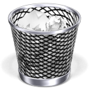 full, recycle bin, trash can icon