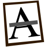 text,strike,file,document icon