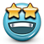 dreaming, emot, smiley, smiley face, star, stars icon