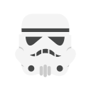 helmet, mask, starwars, storm trooper svg vector icon