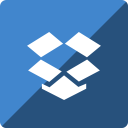 dropbox, gloss, media, social, square svg vector icon