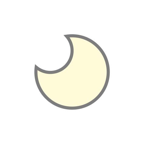 Moon svg vector icon