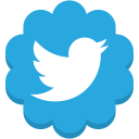 flower, media, round, social, twitter svg vector icon