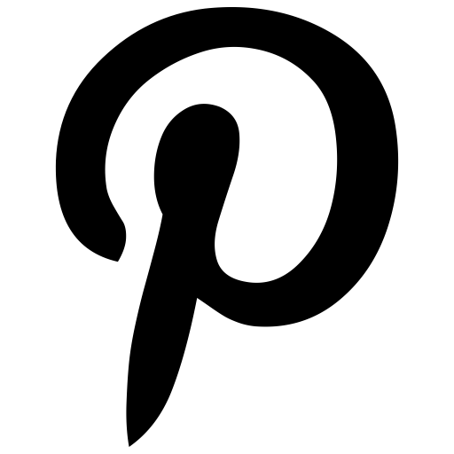 Pinterest svg vector icon