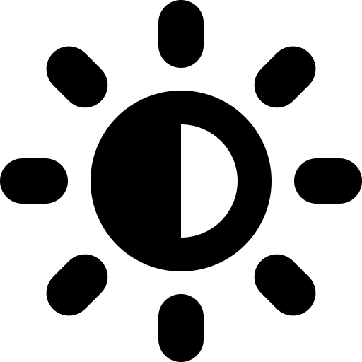 Brightness Contrast svg vector icon