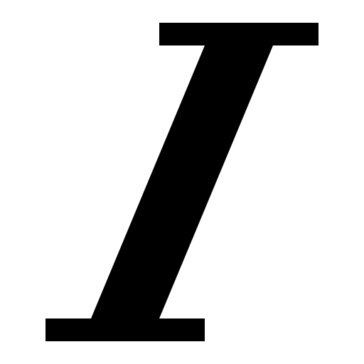 Italic svg vector icon