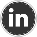 in, linked, media, online, social svg vector icon