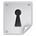 encrypted, file, key hole, lock icon