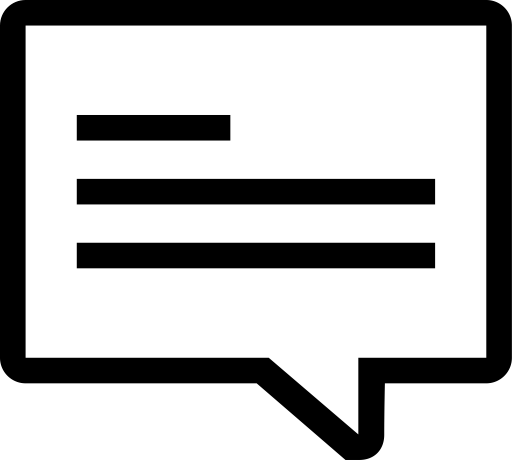 Comment svg vector icon