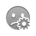 smiley,sad,gear icon