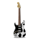cow, guitar, stratocastor icon