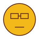 emoji, emot, face, smart, smiley svg vector icon