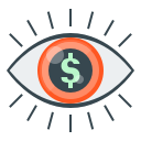 eye, finance, market, market vision, vision svg vector icon