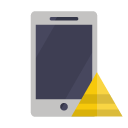 phone,pyramid icon
