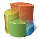chart, pie icon