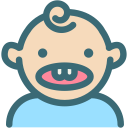baby teeth, dental, dentist, dentistry, medical, oral hygiene, tooth svg vector icon