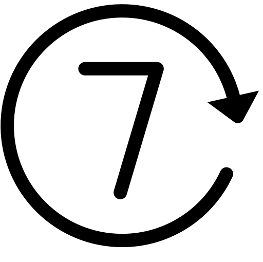 Days No Reason To Return svg vector icon