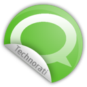 sticker, technorati icon