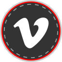 media, online, social, vimeo svg vector icon