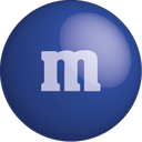 blue, chocolate, color, colour, dark blue, m&m icon