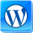 blue, logo, media, social, social media, square, wordpress icon
