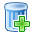 add, can, trash icon