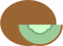fruit, kiwi svg vector icon
