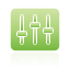 equalizer, green icon