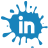 social,media,blot,set,linkedin icon