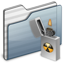 burnable,folder,graphite icon