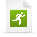 document, file, green, paper icon