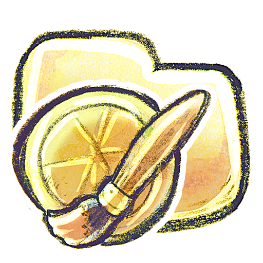 art, folder, paint icon