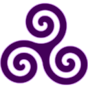 purple,triskele,knot,knotting icon