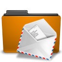 orange,folder,mail,envelop,message,email,letter icon