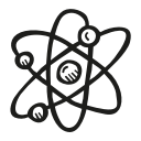 astronomy, atom, scifi, space svg vector icon