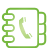 address, basic, book, green icon