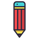 pen, pencil, school, stationery svg vector icon