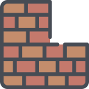 area, build, building, wall svg vector icon