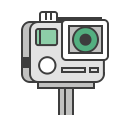 camera, go pro, hero gopro, journey, photo, travel, video svg vector icon