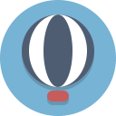 balloon, hot air balloon svg vector icon