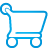 basic, blue, cart, shopping icon