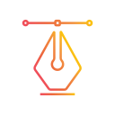 editable, graphic, illustration, path, pen, tool, vector design svg vector icon