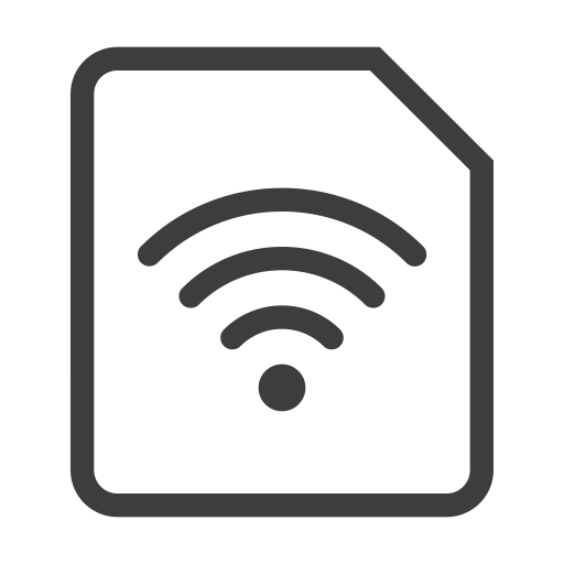 Wifi Phone Card svg vector icon